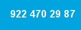 922 470 29 87 922 470 29 87
